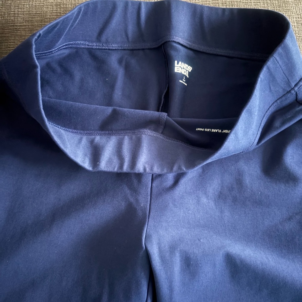 Lands' End Deep Dark Blue Activewear Pants